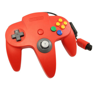 Nintendo 64 [N64] Controller Red (New Thumbstick)