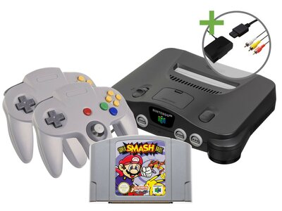 Nintendo 64 Starter Pack - Super Smash Bros Double Value Edition