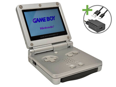 Gameboy Advance SP Silver - USB-C & IPS V5