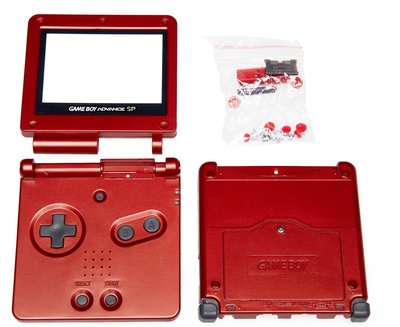 Game Boy Advance SP Shell Red